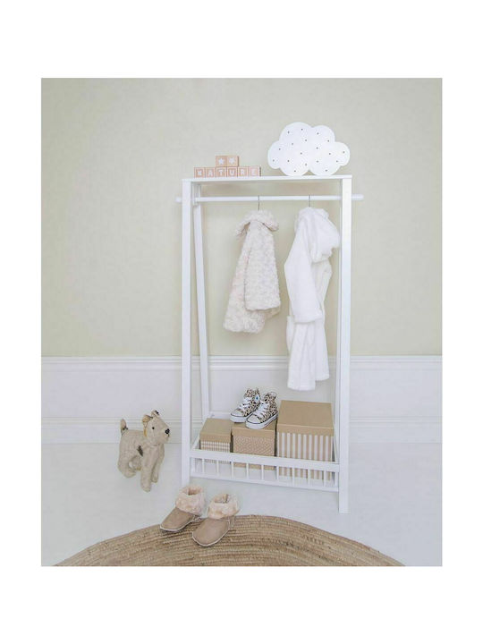 Jabadabado Wooden White Coat Rack