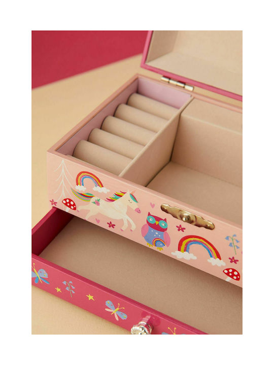 Floss & Rock Wooden Kids Jewelery Box Rainbow