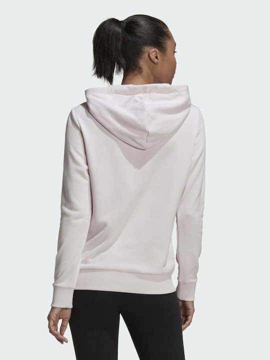Adidas Essentials Relaxed Γυναικείο Φούτερ με Κουκούλα Almost Pink