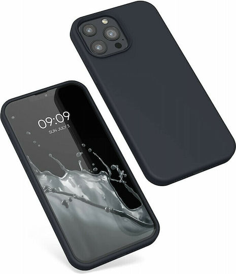 KWmobile Rubberized Silicone Back Cover Blueberry Blue for iPhone 13 Pro Max