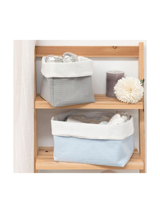 Kiokids Coș de Depozitare pentru Pepinieră Waffle Rectangle Albastru deschis 1buc