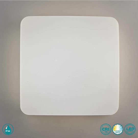 Fan Europe I-MOON-Q38 Deckenleuchte Badezimmer 36cm Weiß mit Integrierter LED