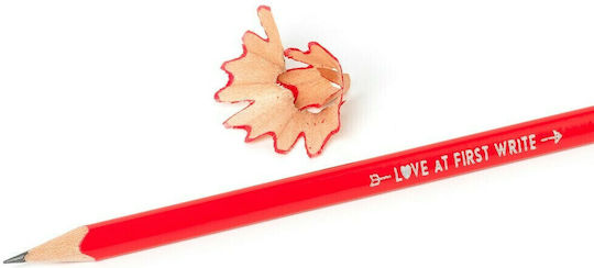 Legami Milano Love at First Write Pencil HB Red