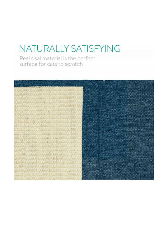 Navaris Scratching Post Floor Mats Blue Wall Mounted 130x45cm