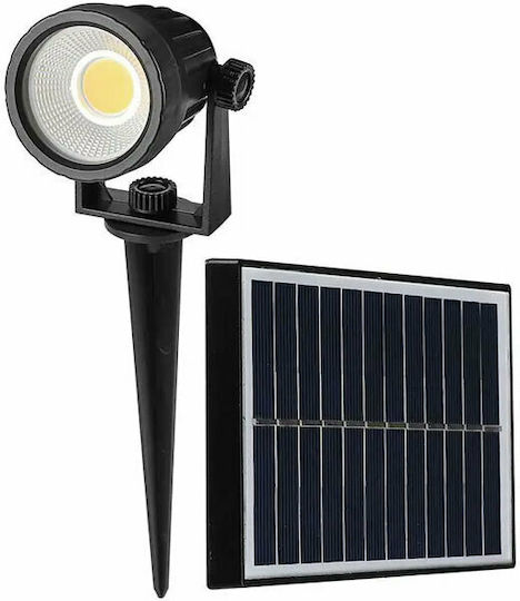 V-TAC VT-952 Spiked Solar Light 2W 40lm Natural White 4000K with Photocell IP65 14cmx15cmx28cmcm