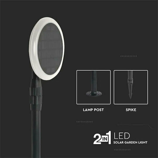 V-TAC VT-943 Set of 2 Stake Solar Lights 3W 260lm Natural White 4000K with Photocell IP65