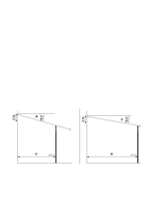 Vesta Acoperiș Policarbonat Pentru Curtea P435xL300cm