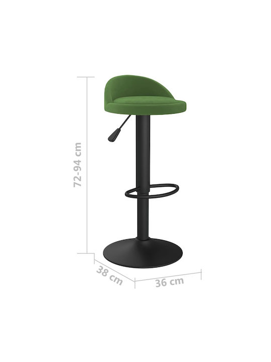 Hocker Bar mit Höhenverstellbar Dark Green 2Stück 36x38x72-94cm