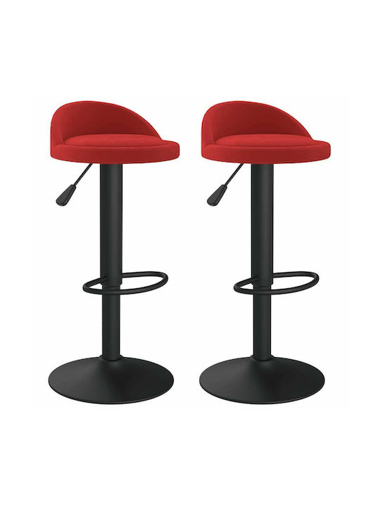 Stool Bar with Adjustable Height Bordeaux 2pcs 36x38x72-94cm