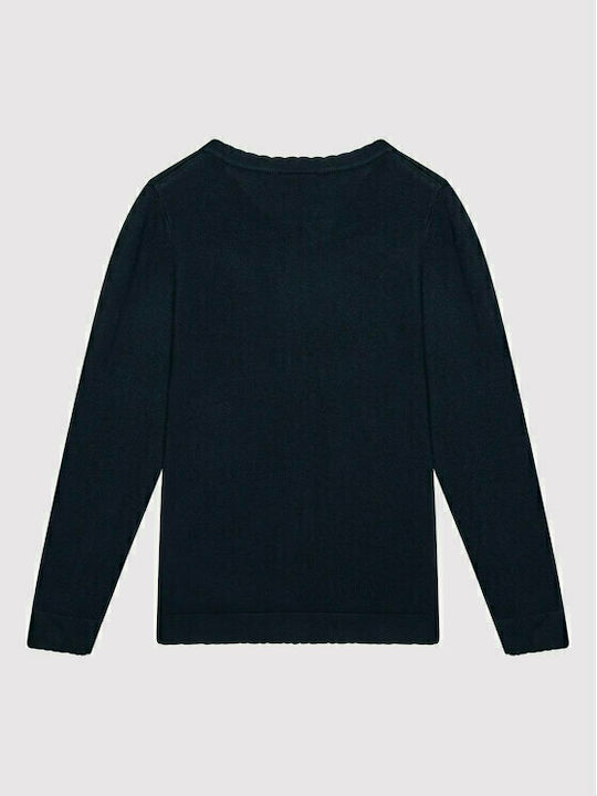 Name It Girls Knitted Cardigan with Buttons Navy Blue