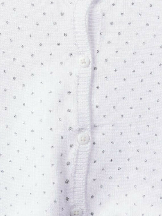 Kids Knitted White Cardigan