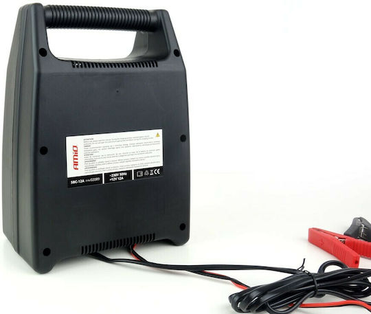 AMiO Φορτιστής Μπαταρίας Αυτοκινήτου 12V Battery Charger with Indicator 12A