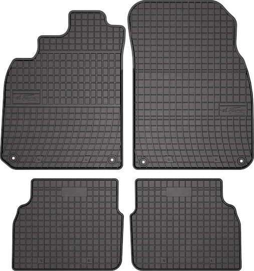 Frogum Set of Front and Rear Mats 4pcs for Saab 9-3 2002-2011 Black