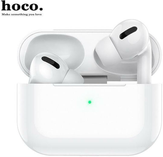 Hoco EW04 Plus In ear Bluetooth хендсфри Слушалки с Кутийка за Зареждане Бял