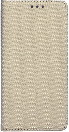 Book Δερματίνης Χρυσό (Redmi 8A)