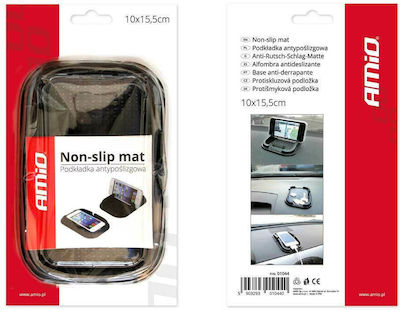 AMiO Mobile Phone Holder Car 10x15,5cm with Anti-Slip Surface Black