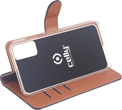 Celly Wally Book Δερματίνης Μαύρο (iPhone 13 Pro Max)