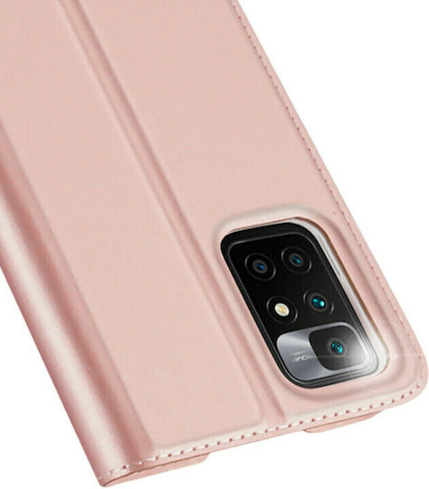 Dux Ducis Skin Pro Книга Изкуствена кожа Розов (Redmi 10 / 10 2022)