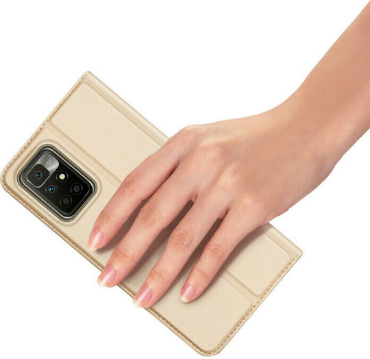 Dux Ducis Skin Pro Book Δερματίνης Χρυσό (Redmi 10 / 10 2022)
