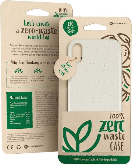Forcell Zero Waste Bio Back Cover Σιλικόνης Μπεζ (iPhone 11 Pro Max)
