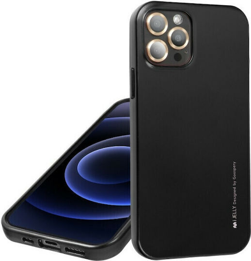 Mercury I-Jelly Slim Fit Back Cover Σιλικόνης Μαύρο (iPhone 13 Pro)