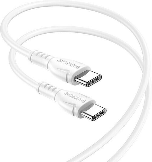 Borofone BX51 Triumph USB 2.0 Cable USB-C Male - USB-C 60W PD White 1m