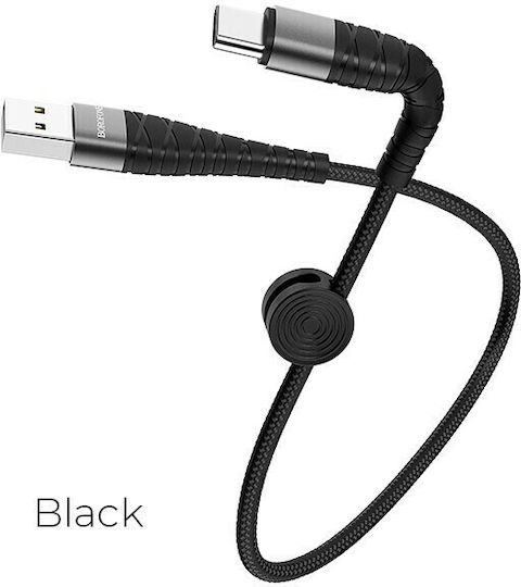 Borofone BX32 USB 2.0 Cable USB-C Male - USB-A Black 0.25m 25677