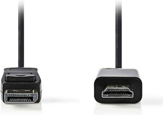 Nedis Cable DisplayPort male - HDMI male 3m Black (CCGP37100BK30)