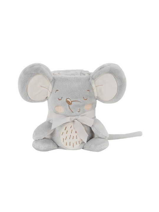 Kikka Boo Κουβέρτα Αγκαλιάς & Λίκνου Joyful Mice με Ζωάκι 75x100εκ.
