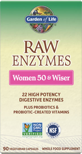 Garden Of Life Raw Enzymes Women 50 & Wiser 90 вегетариански капсули