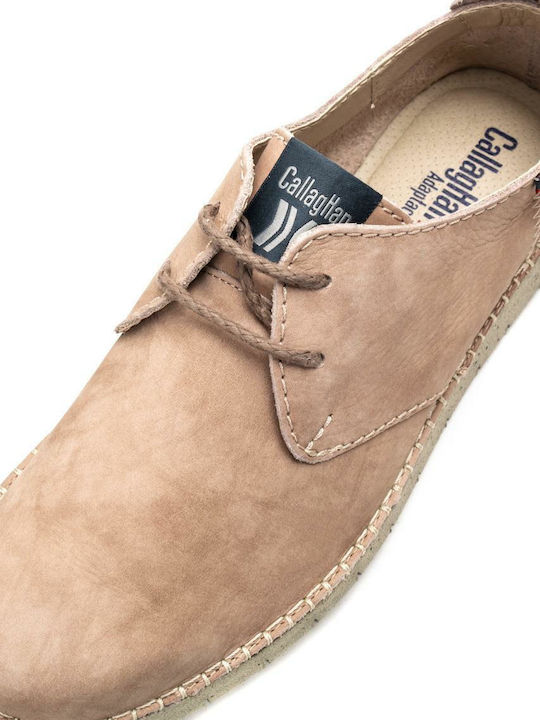 Men's Leather Casual Shoes Taupe
