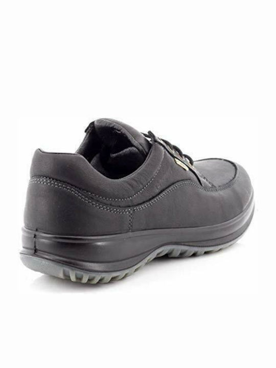 Leder Herren Freizeitschuhe Anatomisch Schwarz