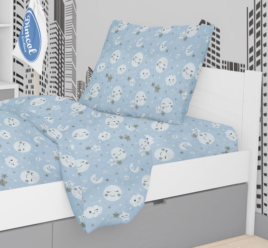 Dimcol Smile Față de pernă pentru copii din bumbac 100% 50x70buc 81 Blue 1925813108008170