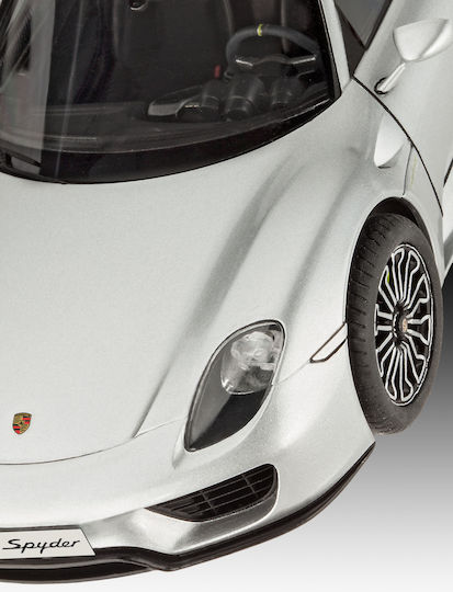 Revell Porsche 918 Spyder Моделна Фигура Автомобил Сребрист 138 Части В Мащаб 1:24