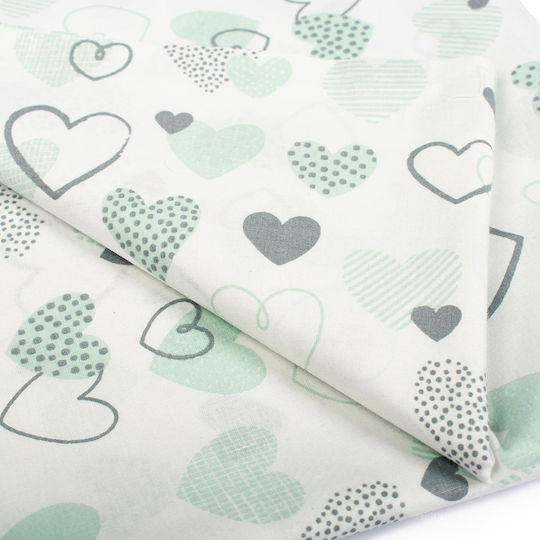 Dimcol Hearts Față de pernă pentru copii din bumbac 100% 50x70buc 10 Green 1925813107801081