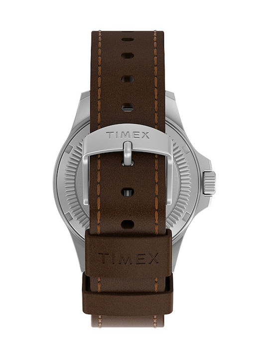 Timex Expedition North Field Men's Watch 41mm Solar with Brown Leather Strap