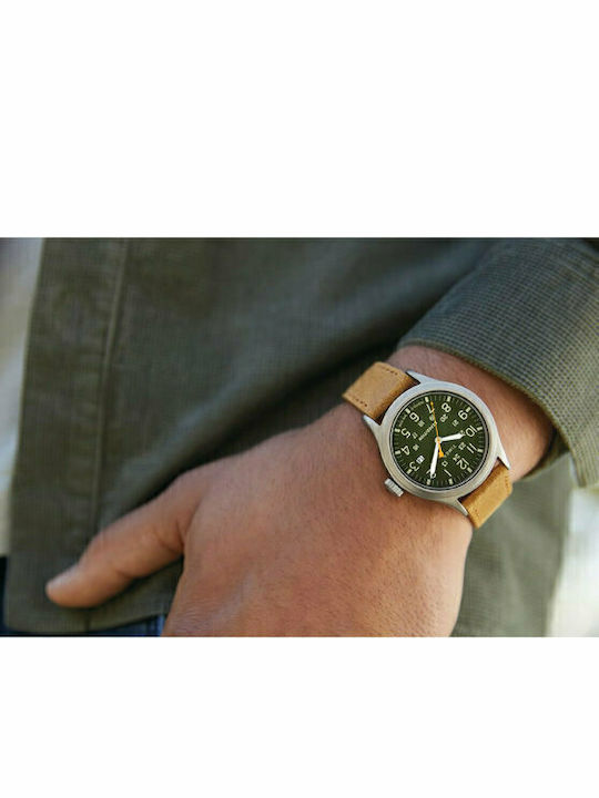 Timex Expedition Scout Ρολόι Μπαταρίας με Δερμάτινο Λουράκι Timex Expedition Scout Ρολόι Μπαταρίας με Δερμάτινο Λουράκι