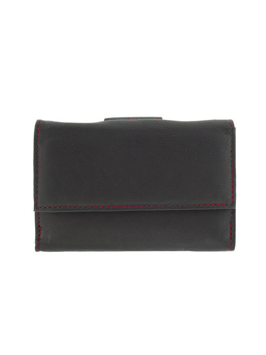 Ginis Small Leather Women's Wallet Black