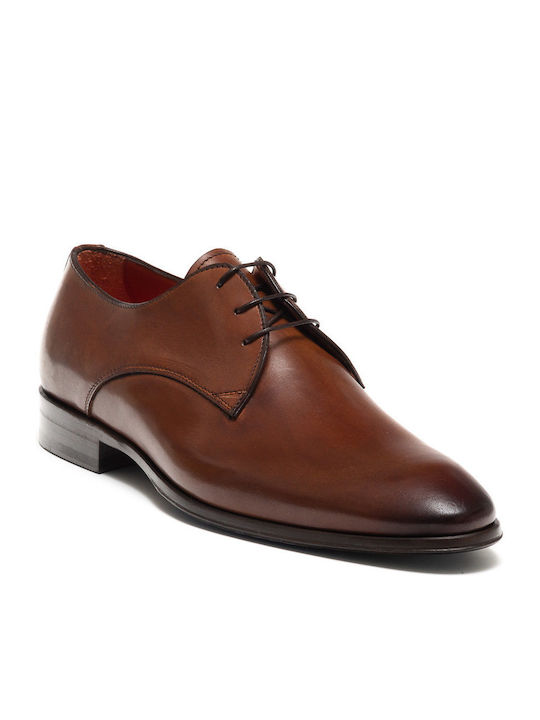 914T Leder Herrenschuhe Braun 010914TVIT41/CUOIO