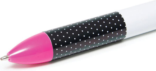 Legami Milano Click Clack Pen Ballpoint 1mm with Multicolour Ink Panda