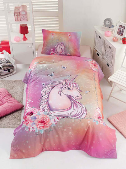 Beauty Home Одеяло Велур Unicorn Многоцветно 160x220см 6114КВ-homealexia