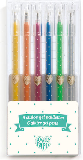 Djeco Lovely Paper Pixuri Gel Set 6 Bucăți