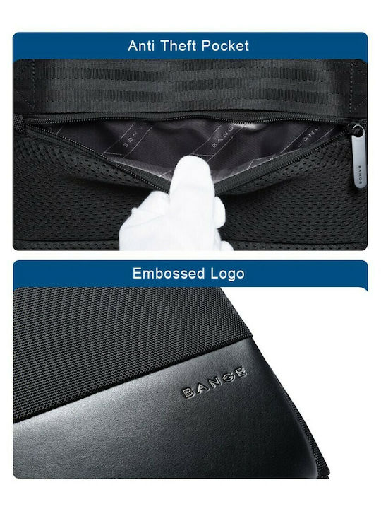 Bange 77115 Plus Αδιάβροχη Τσάντα Πλάτης για Laptop 17.3" σε Μαύρο χρώμα