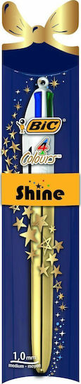 BIC 4 Colours Shine Στυλό Ballpoint Πολλαπλών Χρωμάτων