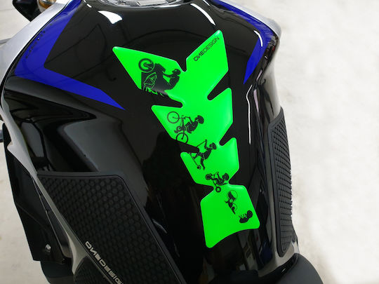 One Design Onedesign Adhesive Tank Protection Biker's Evolution Fluo Green