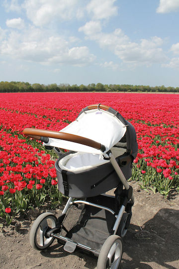 Dooky White Stroller Sunshade Fabric Sunshade Creme