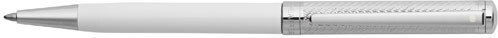 Sheaffer Intensity Gloss White Barrel Engraved Chrome Spiral Cap Pen Ballpoint Package