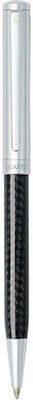 Sheaffer Intensity Carbon Fiber Bright Chrome Pix Pix cu bilă cu cerneală Negru Corp Negru