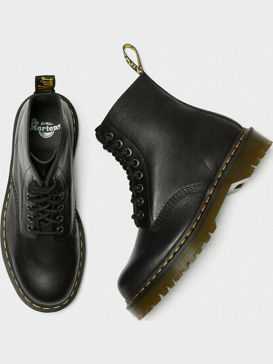 1460 Bex Pisa Leather Black Combat Boots