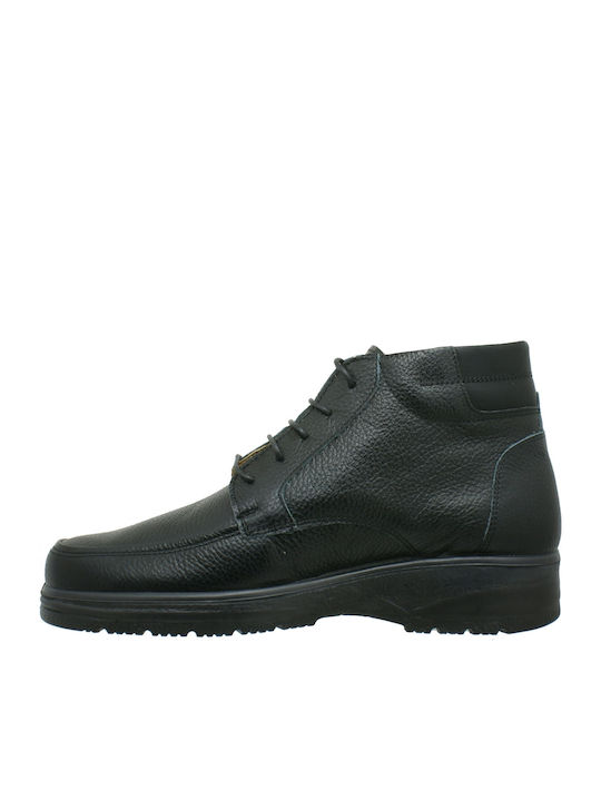 Aeropelma Men's Leather Boots Black